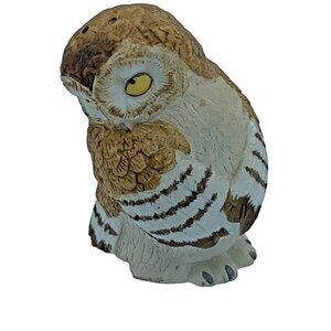 Vintage Owl Figurine Salt Shaker - Crafted in Taiwan - 1987 F.M.